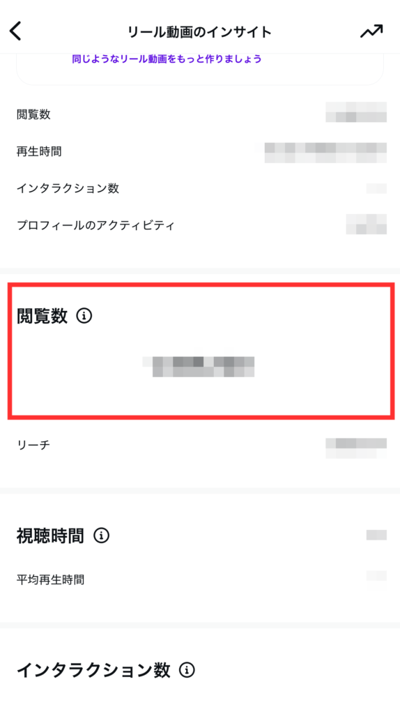 Instagramのインプレッション数確認方法