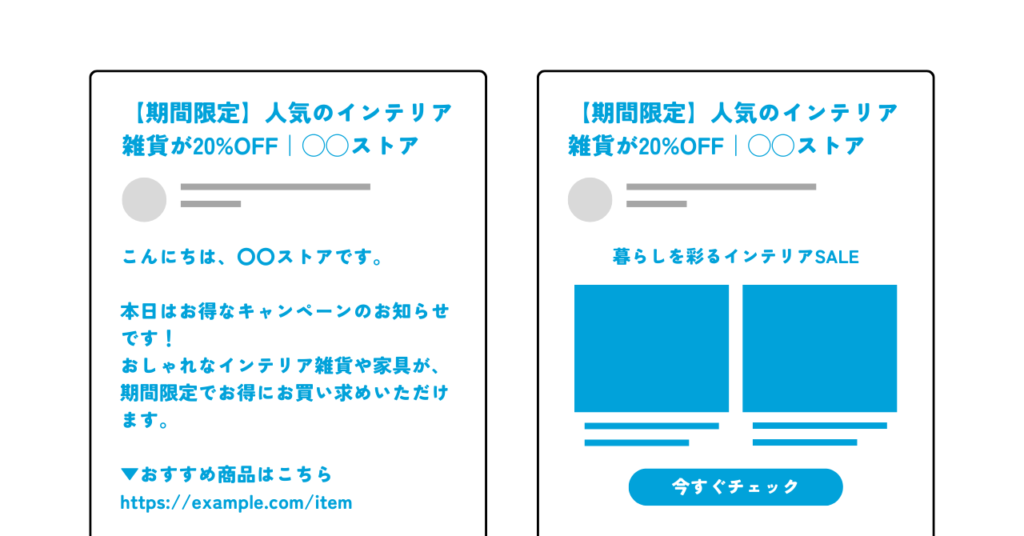 メール広告の配信イメージ