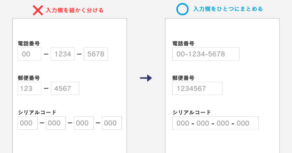 EFOの例-入力フォームを分割しない