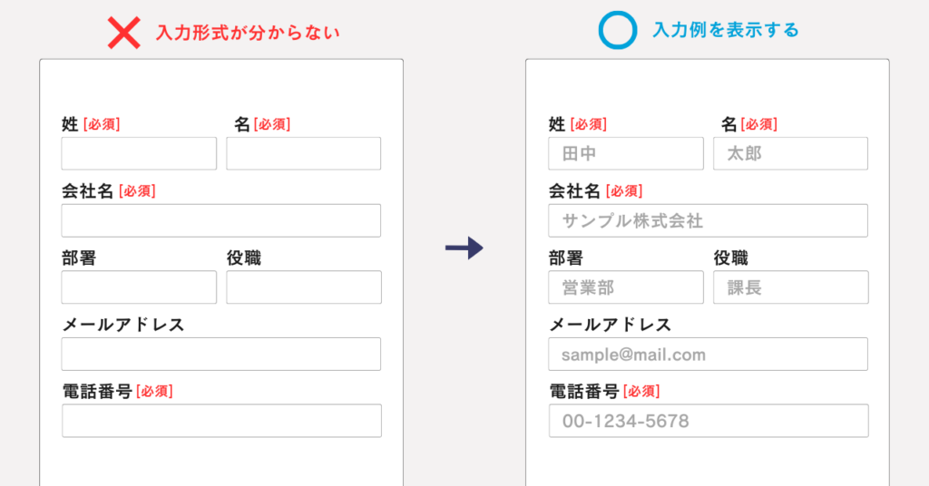 EFOの例-プレースホルダーをつける